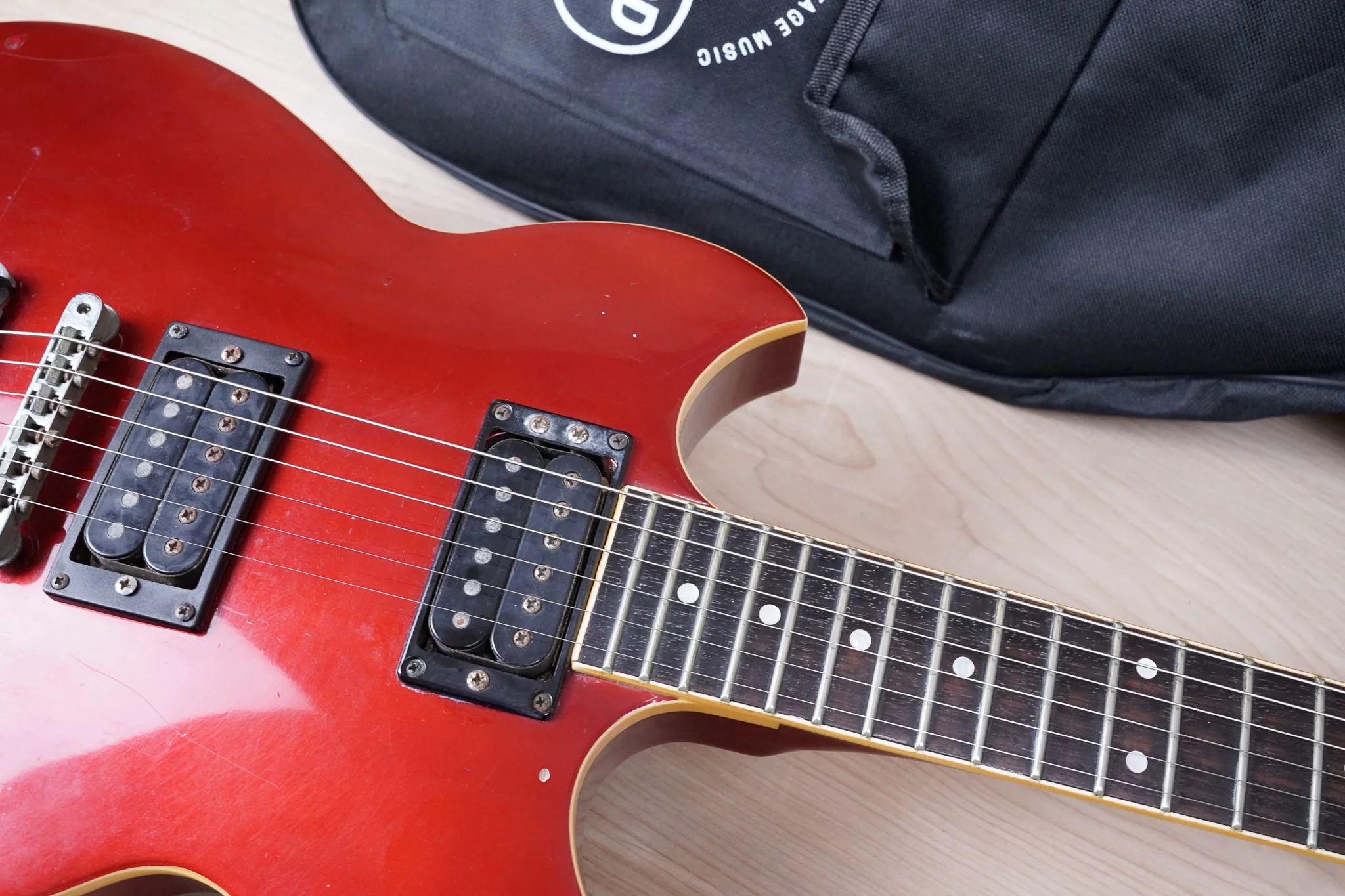 Yamaha SG-510 Made in Japan 1984 Red MIJ w/ Bag - Image 7