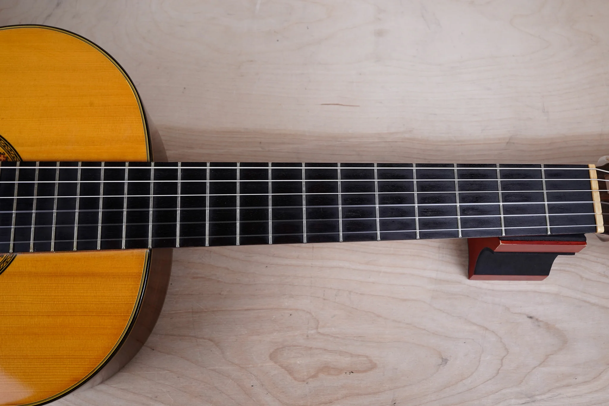 Yamaki GC-20 Grand Concert Guitar 1970's Natural Made in Japan MIJ w/ Bag - Image 7